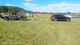 TUG OF WAR Audi Q7 vs Toyota HiluxVenter Trailer 2