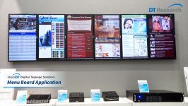 Multi Screen Signage Solution  Digital Menu Board Application