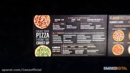 Digital Menu Board for Pizza Hut created by Embed Digital