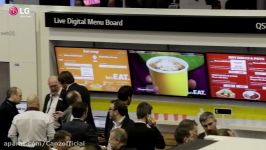 ISE2015 LG Signage for QSR Fast Food Vertical