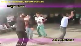 رقص خنده دار در عروسی DJ حسین فسنقری بمب خنده 