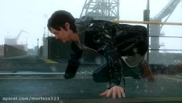 Kojima and Norman Reedus dance in the rain celebrating Death Stranding MGSV The Phantom Pain PC mod