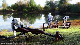 Star Wars  Speeder Bike Jetovator Battle in Real Life