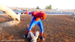 Spiderman vs Rocket Guardians of the Galaxy Real Life Battle Superhero Movie