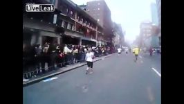 لحظه انفجار بمب در مسابقه دو ماراتن بوستون 