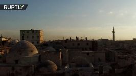 DRONE FOOTAGE Old City of Aleppo after army liberate Citadel area