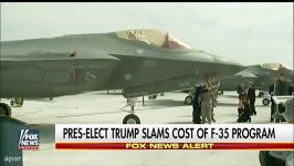 President elect Trump slams cost of F 35 program