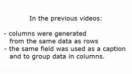 Report Workshop Preview Cross Tabulation Part III