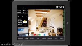 Išmaniojo namo KNX sistemos valdymo vizualizacijos pavyzdys  programa JUNG Smart Remote