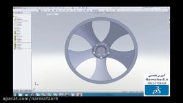 فیلم آموزشی مدلسازی رینگ خودرو سالیدورکس solidworks