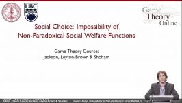 1 4 Impossibility of Non Paradoxical Social Welfare Fun