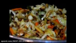 آشپزی اینجا تا آنجا  Vegetables and chicken خوراک سبزیجات مرغ