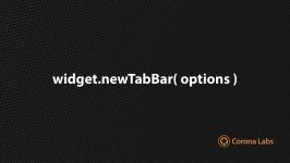 Corona University  Creating a Tab Bar in Corona SDK