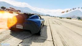 GTA V  Rocket Car vs Rocket Drag Race