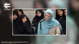 شعرخوانی بانوی اوکراینی در حضور رهبر انقلاب