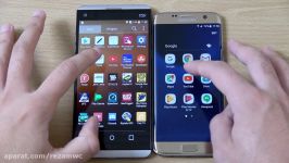 LG V20 vs Samsung Galaxy S7 Edge Android Nougat  Speed