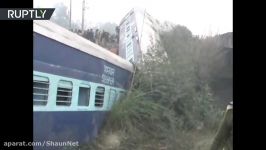 RAW Dozens injured after train derailment in India