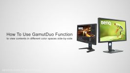 How to use GamutDuo function to view contents in different color spaces side by side