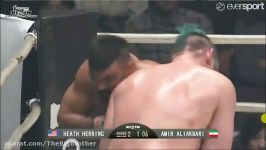 مبارزه امیر علی اکبری هس هرینگ در Rizin 3