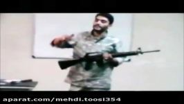 کلاس آموزشی سلاح m16 توسط مربیشهیدمحمود رضا بیضایی