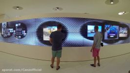 Interactive Video Wall in Porsche Museum Stuttgart