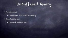۳۹ فرق بین Buffered Unbuffered در MySQLi دیتابیس