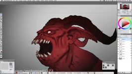 Digital Painting Process Diablo III Fallen Overseer Speedpaint