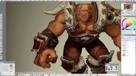 Digital Painting Process Garrosh Hellscream  With Commentary Strong Language