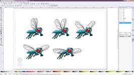 Animate a flying insect wing motion in Inkscape