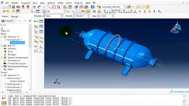 مدلسازی انتقال حرارت یک تانکر آب استفاده آباکوس