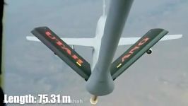 Largest Military Aircraft refuels in mid air C 5 Galaxy Amazing Video