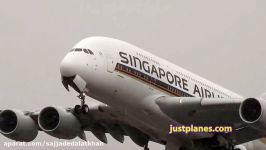 Airbus A380 + Wet Runway Great Stuff