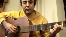 Persian guitar simple Arpeggio آموزش گیتار ایرانی ریتم آرپژ بخش یکم