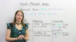 Phrasal Verbs for TRAVEL drop off get in check out