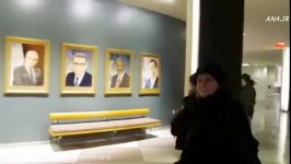 تابلو فرش های ایرانی در لابی ورودی سازمان ملل