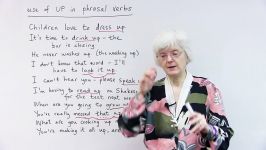 Learn 10 English PHRASAL VERBS with UP dress up wash up grow up