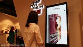Hair Salon TV Display Kiosk Interactive Touch Screen Display System