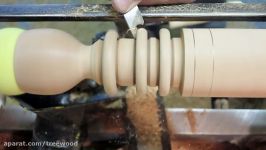 Wood Turning  A Goblet with 3 Captive Rings