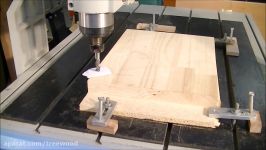 158 CNC router machining the 3D relief of Pegasus