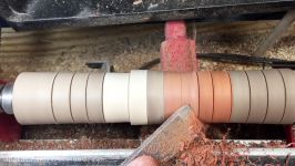 Wood Turning a Small Christmas Tree Art Deco Style