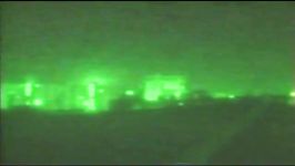 Iran Iraq War Night vision shots of Baghdad