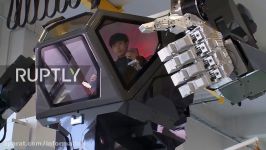 South Korea Worlds first giant manned robot takes its first steps