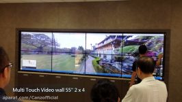 55 inch 2x 4 multi touch video wall