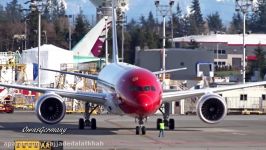 1st Norwegian Boeing 787 9 Dreamliner Delivery Flight Feat. Greta Garbo KPAE Paine Field