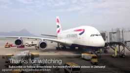 First Class British Airways London to Hong Kong A380 HD