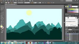 Tutorial Time How to make Flat landscape Wallpaper Adobe Illustrator