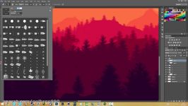 Flat Landscape Photoshop Tutorial for Beginners