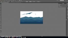 Illustrator Tutorial  Snowy Mountain Landscape Flat Design