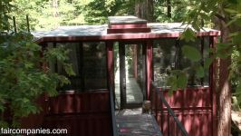 Shipping container family home building blocks in Redwoods