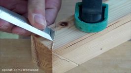 Three Way Mitre Joint or Kane Tsugi  Hand Cut